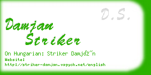 damjan striker business card